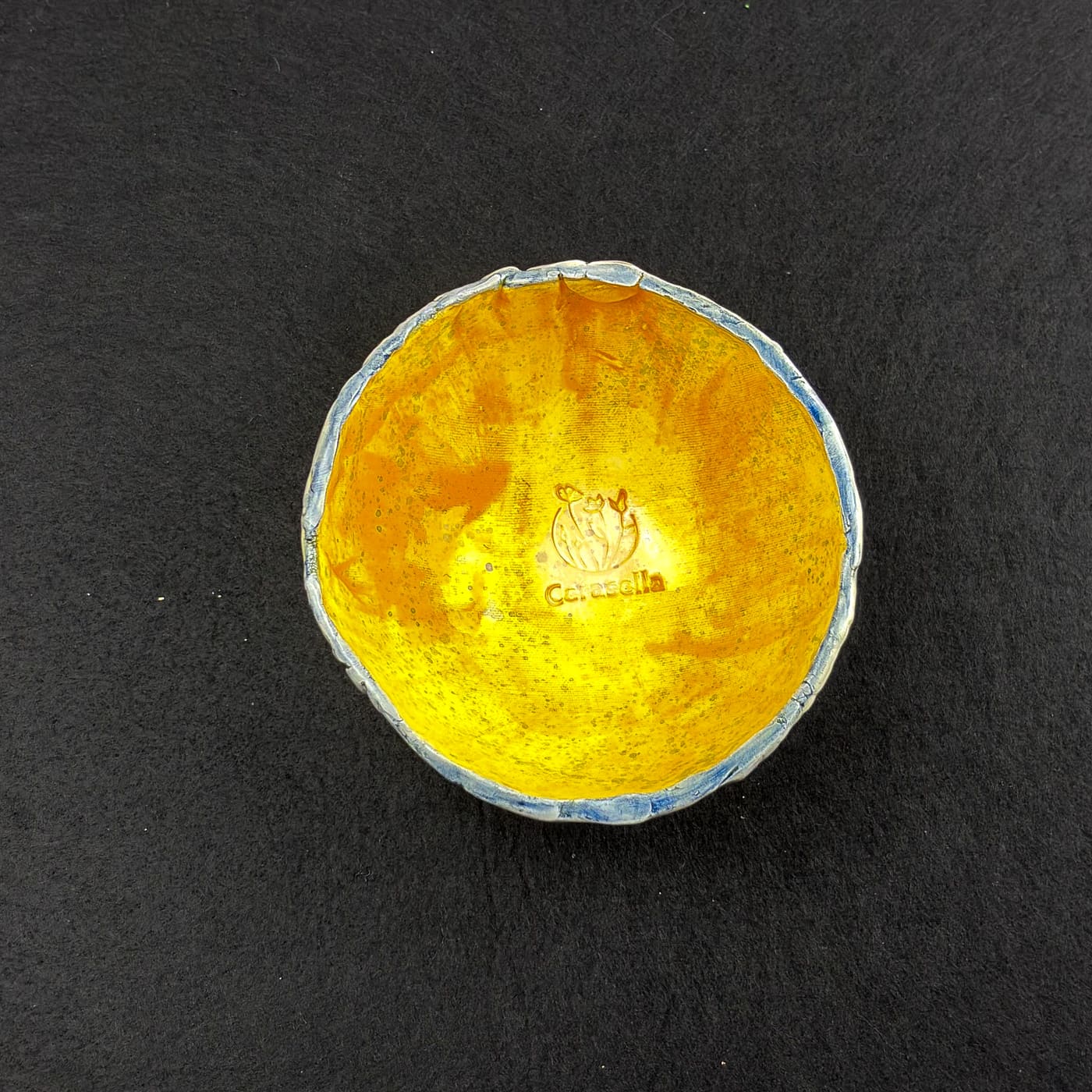 Piattino in ceramica dipinto a mano, idea bomboniera battesimo